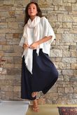 Oscar Asymmetric Hareem Skirt Pant Ink Navy